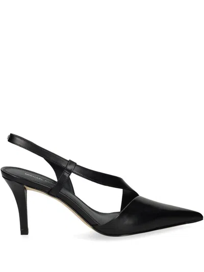MICHAEL KORS CALF LEATHER 'JAIDA' SLINGBACK IN BLACK