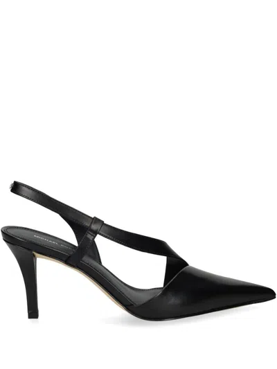 Michael Kors Black Slingback Shoes With Pointed Toe