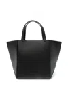 Michael Kors Calf Leather Tote Bag In Black In Black