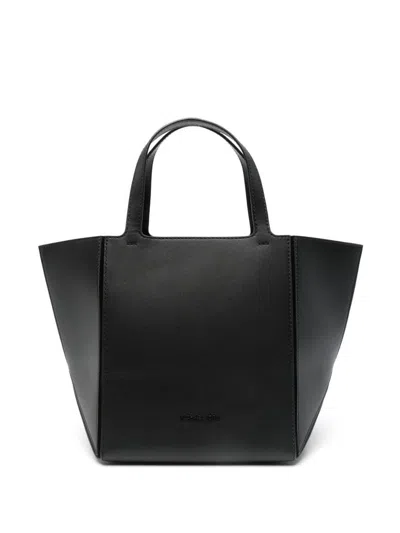 Michael Kors Calf Leather Tote Bag In Black