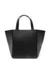 Michael Kors Calf Leather Tote Bag In Black In Black