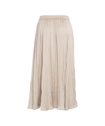 Michael Kors Calf-length Accordion Pleated Skirt With Elastic Waistband