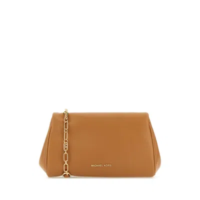 Michael Kors Camel Leather Belle Crossbody Bag