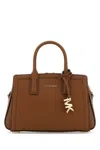 Michael Kors Camel Leather Laila Handbag In Brown