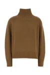 Michael Kors Camel Wool Sweater In Brown