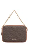 Michael Kors Camera Bag Bryant Media With Logo In Brown