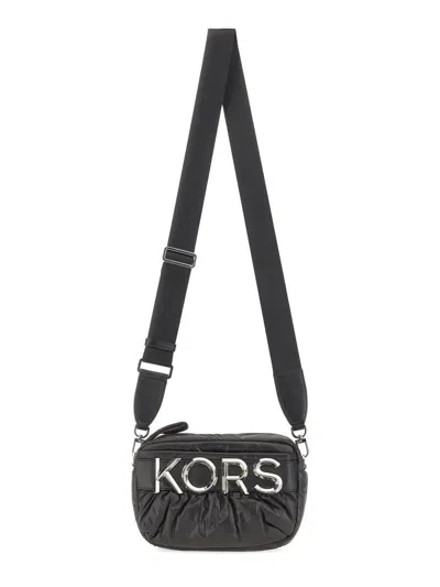 Michael Kors Camera Bag With Logo In Black