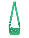 Michael Kors Quilted Logo Camera Bag In Green