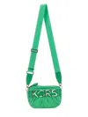 Michael Kors Quilted Logo Camera Bag In Green