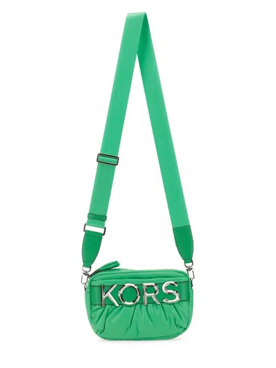 Michael Kors Camera Bag With Logo In Green