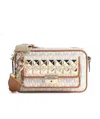 Michael Kors Camera Cross-body Leather Bag In White