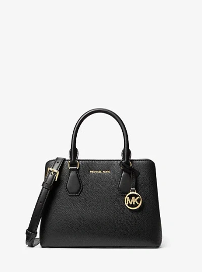 Michael Kors Camille Small Satchel In Black