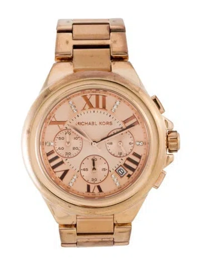 Pre-owned Michael Kors Camille Watch, 43mm In Multi