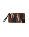 Michael Kors Camouflage Wristlet Pouch In Multicolor Pony Hair In Multi