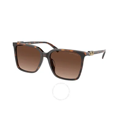 Michael Kors Canberra Brown Gradient Square Ladies Sunglasses Mk2197f 3006t5 58 In Black