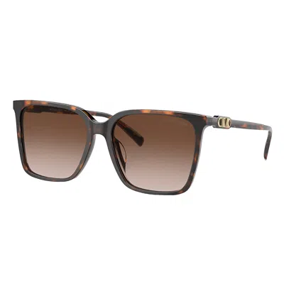Michael Kors Canberra Mk 2197u 300613 56mm Womens Square Sunglasses In Brown