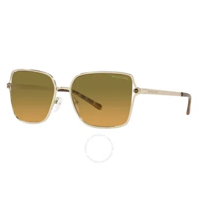 Michael Kors Cancun Brown Sunset Gradient Square Ladies Sunglasses Mk1087 101418 56