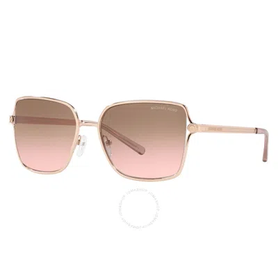 Michael Kors Cancun Pink Gradient Butterfly Ladies Sunglasses Mk1087 110811 56