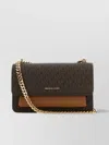 Michael Kors Canvas And Leather Claire Shoulder Bag