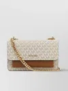 Michael Kors Canvas And Leather Claire Shoulder Bag