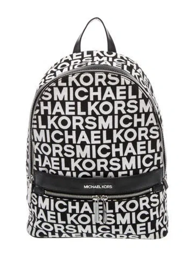 Pre-owned Michael Kors Canvas Backpack In Black