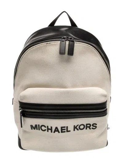 Pre-owned Michael Kors Canvas Backpack In Neutral
