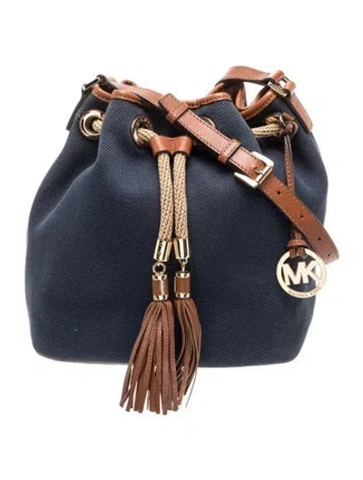 Pre-owned Michael Kors Canvas Bucket Bag In Multi