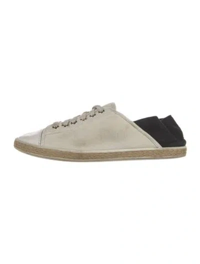 Pre-owned Michael Kors Canvas Colorblock Pattern Sneakers In White