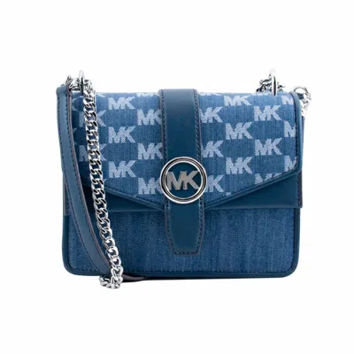 Michael Kors Canvas Crossbody Women's Bag In Blue