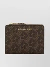 Michael Kors Canvas Empire Wallet Foldable Design In Brown
