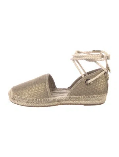 Pre-owned Michael Kors Canvas Espadrilles In Neutral