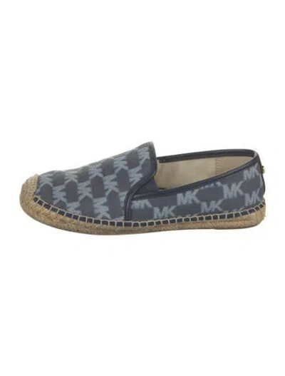 Pre-owned Michael Kors Canvas Graphic Print Espadrilles In Blue