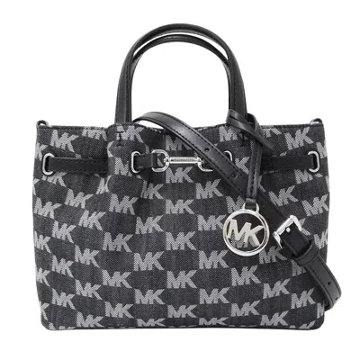 Pre-owned Michael Kors Canvas Handbag Shoulder Bag () In Gray
