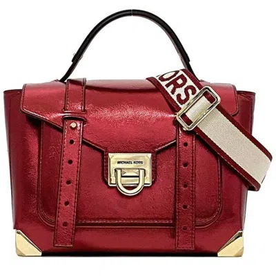 Pre-owned Michael Kors Canvas Leather Handbag Shoulder Bag () In Multi