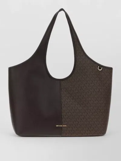 Michael Kors Canvas Leather Henly Large Shopping Tote