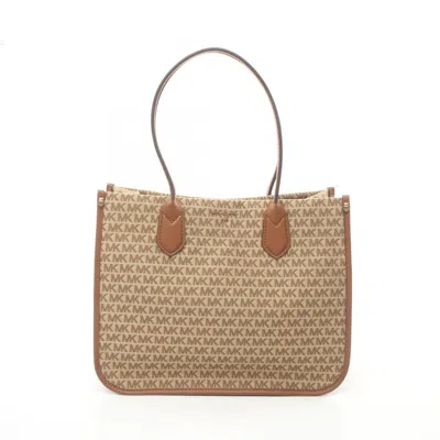 Pre-owned Michael Kors Canvas Leather Tote Bag () In Multi