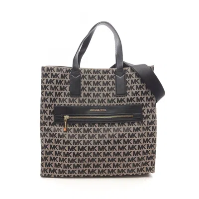 Pre-owned Michael Kors Canvas Leather Tote Bag () In Multi