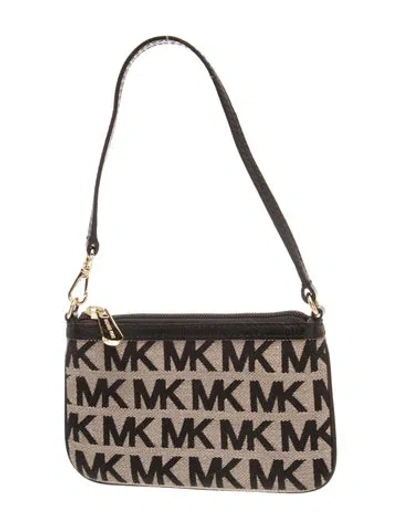Pre-owned Michael Kors Canvas Top Handle Bag In Neutral