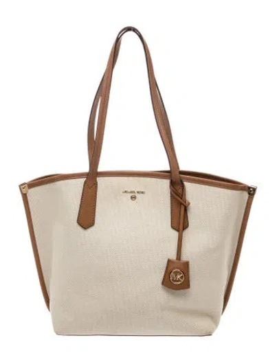 Pre-owned Michael Kors Canvas Tote In Neutral