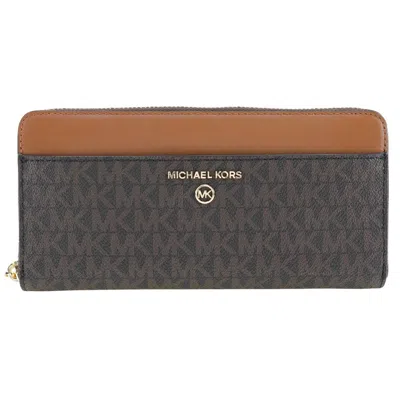 Pre-owned Michael Kors Canvas Wallet () In Brown