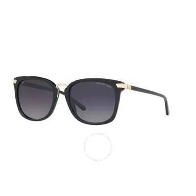 Michael Kors Cape Elizabeth Polarized Grey Gradient Square Ladies Sunglasses Mk2097f 3005t3 54 In Black