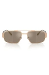 Michael Kors Cape Town 58mm Rectangular Sunglasses In Neutral