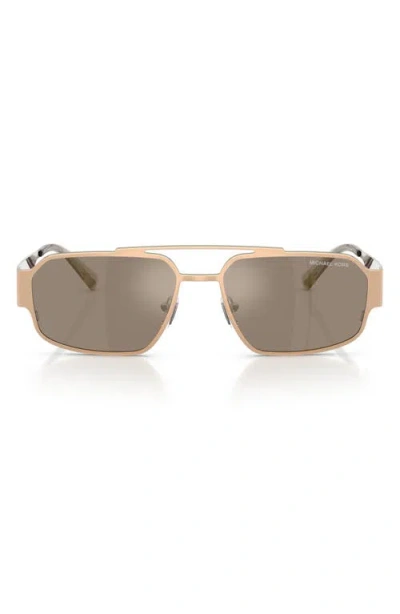 Michael Kors Cape Town 58mm Rectangular Sunglasses In Neutral