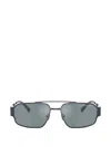Michael Kors Cape Town 58mm Rectangular Sunglasses In Blue