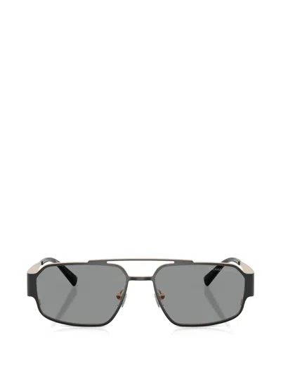 Michael Kors Cape Town Rectangle-frame Sunglasses In Black