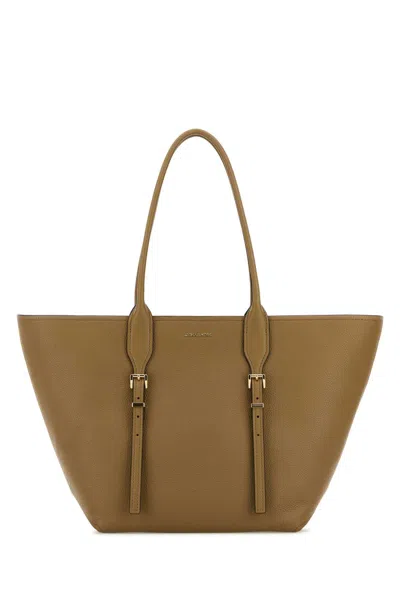 Michael Kors Cappuccino Leather Moore Shopping Bag