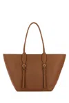 Michael Kors Moore Shopping Bag Buckle Detail In Luggage
