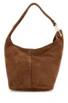 MICHAEL KORS CARAMEL SUEDE SONNY SHOULDER BAG