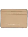 Michael Kors Card Holder With Logo In Brown