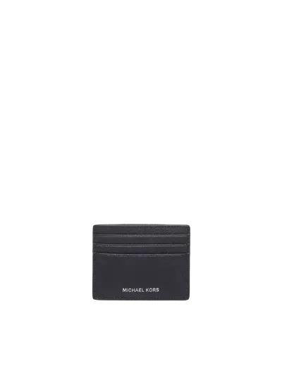 Michael Kors Card Holder With Logo In Black